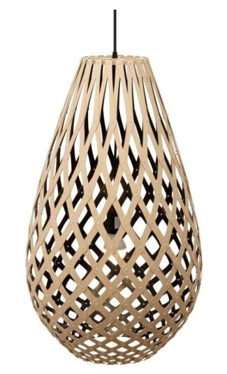 David Trubridge Koura Pendel H75 Svart 1 Side