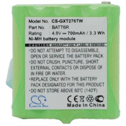 Batteri til Uniden GMR1038 / AVP6 etc. NI-MH erstatningsbatteri Batteri til Uniden GMR1038 / AVP6 etc. NI-MH erstatningsbatteri