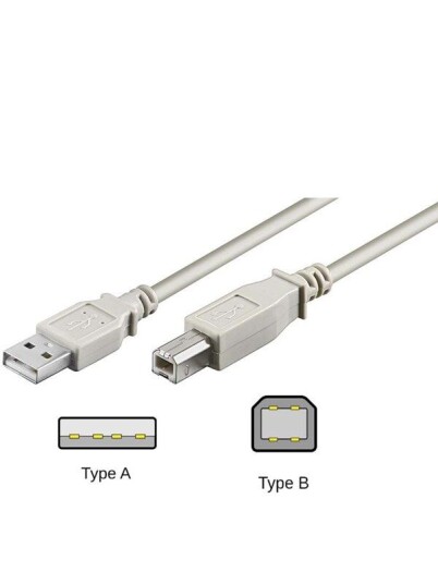 Pro USB 2.0 A - B - Grey - 3m