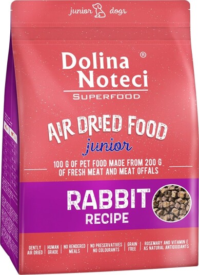 Dolina Noteci Tørrfôr Superfood Junior Med Kanin 2 X 1 kg