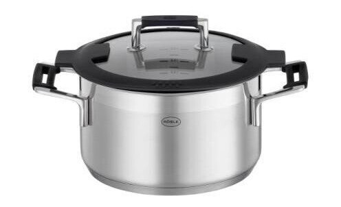 Rösle Pot with glass lid Silence Pro 3.5 litres 20 cm Steel Rösle Pot with glass lid Silence Pro 3.5 litres 20 cm Steel