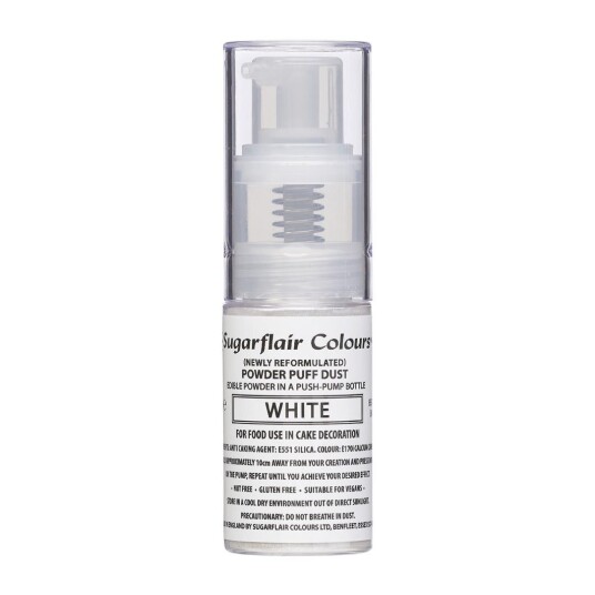 Sugarflair Spiselig Powder Puff Spray Hvit 10g 