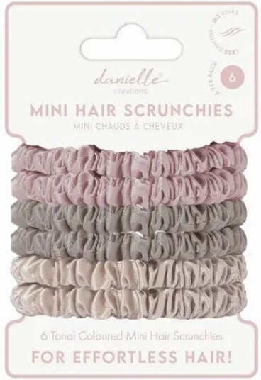 Danielle Creations Mini Satin Scrunchies 6-Pk Danielle Crations