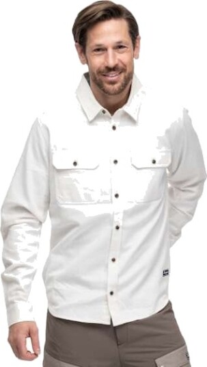 Bergans Nordmarka Flannel Shirt Men Arctic White S S