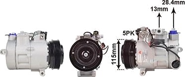 AC-kompressor VAN WEZEL 3001K708