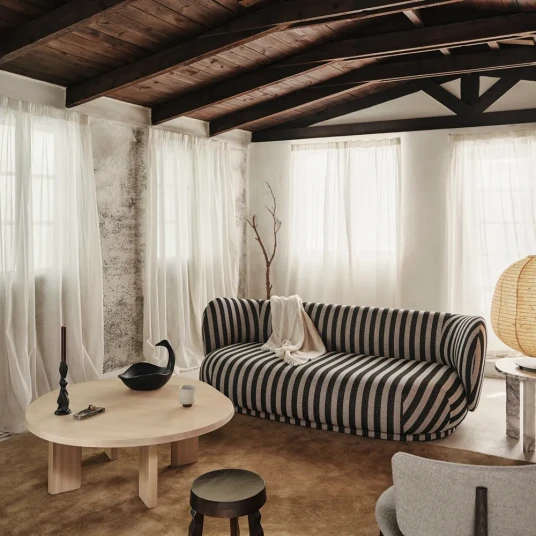 Ferm Living Rico 3 seter sofa Louisiana   Sand/Black