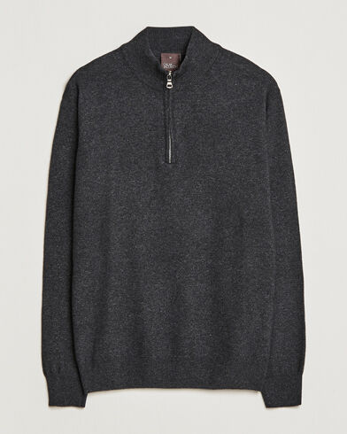 Oscar Jacobson Patton Wool Half-Zip Grey Oscar Jacobson Patton Wool Half-Zip Grey