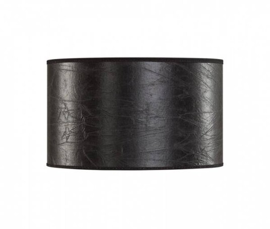 Artwood Shade Cylinder Leather Black - Small Artwood Shade Cylinder Leather Black - Small