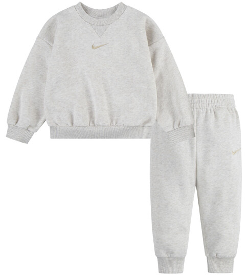 Nike Joggedress Collegegenser/Joggebukse Pale Ivory Heather 24 md Joggedress Beige