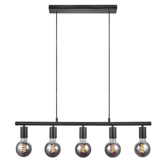 Nordlux Paco-5-Spot Taklampe Sort