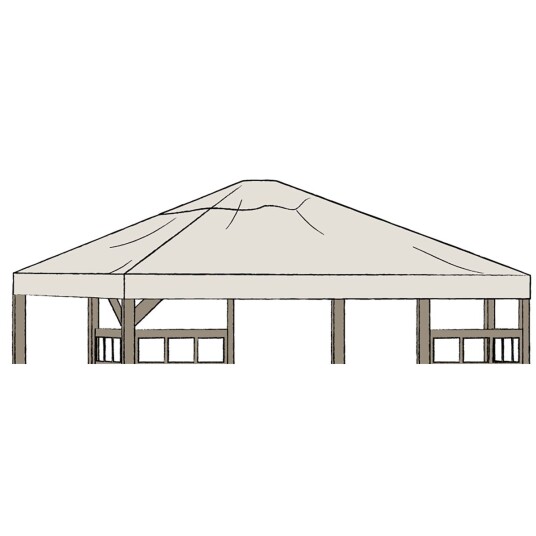Brafab Hov paviljongtak 300x400 beige Brafab Hov paviljongtak 300x400 beige