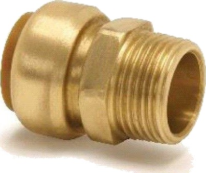 Tectite Overgang Muffe/Nippel 22 Mm X 34"" Rødgods