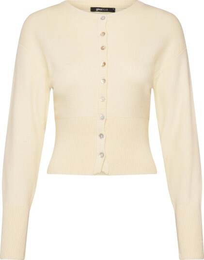 Gina Tricot Fitted Knitted Cardigan CreaM