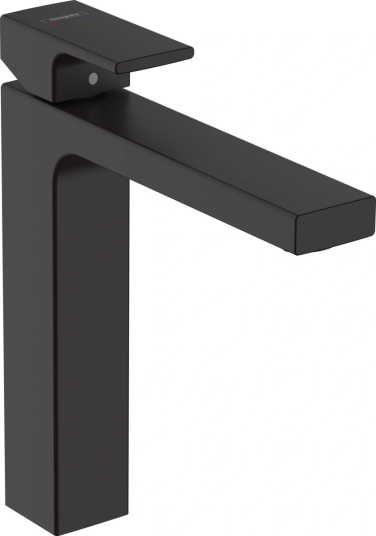 Hansgrohe Vernis Servantbatteri 190 Med bunnventil, Sort Matt Hansgrohe Vernis Servantbatteri 190 Med bunnventil, Sort Matt