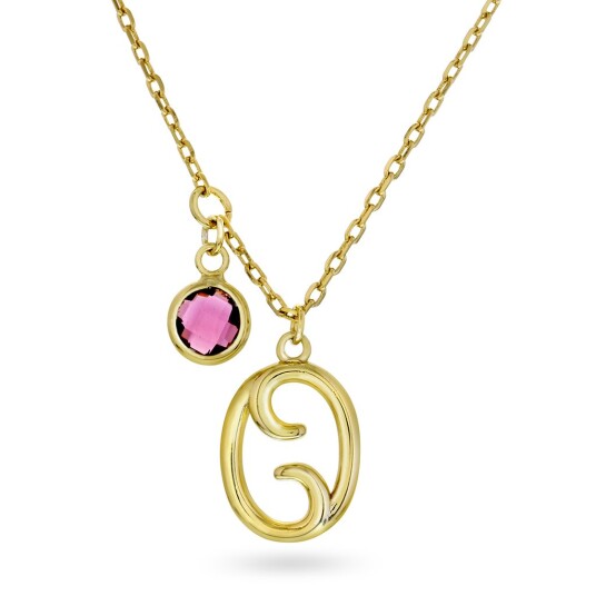 Pan Jewelry, Smykke i 925 forgylt sølv med zirkonia og horoskop Krepsen