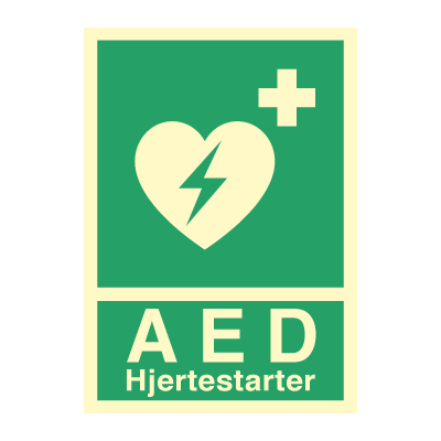 Jo Safety AED Hjertestarter Etterlysende plast PR 148 x 210 mm 6302028PRA5