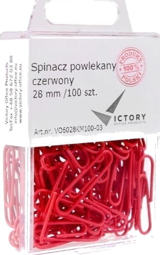 Victory Office Products Victory Office Spinacze Kontorklemmer 28 Mm 100 Stk Okkerfarget Plastbeholder Til Oppheng
