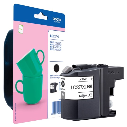 Brother blekkpatron LC-227XLBK Sort (ekstra stor) Brother blekkpatron LC-227XLBK Sort (ekstra stor)