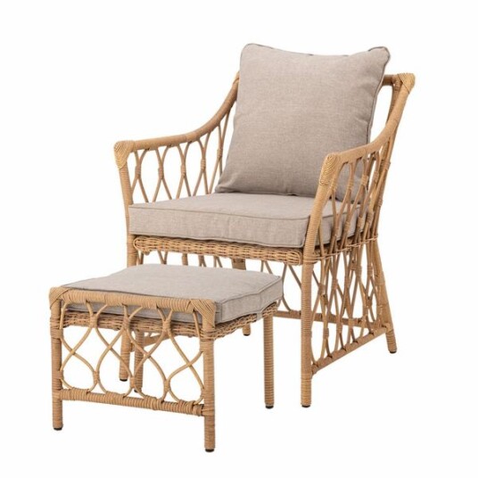 Bloomingville Belluce Loungestol Natur 2 stk Bloomingville Belluce Loungestol Natur 2 stk