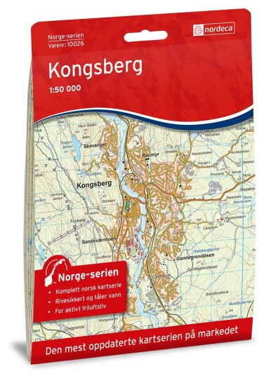 Ugland IT Nordeca Kongsberg Norge-serien 1:50 000 Turkart Ugland IT Nordeca Kongsberg Norge-serien 1:50 000 Turkart
