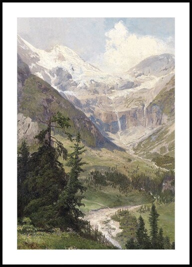 Summer in the Mountains by Konrad Petrides Plakat Plakat / 30x40cm Summer in the Mountains by Konrad Petrides Plakat Plakat / 30x40cm