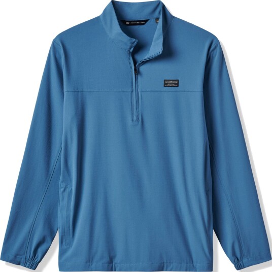Travis Mathew Wanderlust Qtr Zip Golfgenser herre Copen Blue Large