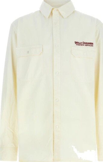Willy Chavarria Herre Skjorter Beige M, Willy Chavarria Herre Skjorter Beige M,
