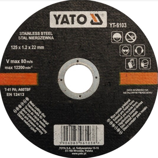 YATO YT 6103 Mellomleggsskive vinkelsliper