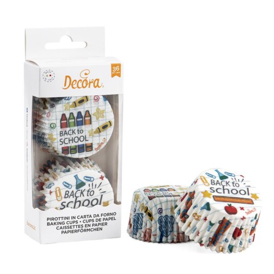 Decora Muffinsformer Standard  Back To School Pk/36 