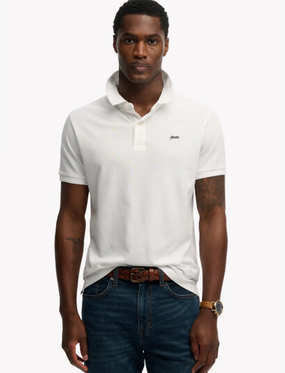 Superdry Classic Pique Polo   White   XXXL