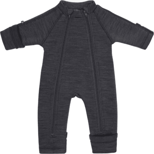 Smallstuff Jumpsuit 2 zip prematur merinoull Dark grey (48/50) Smallstuff Jumpsuit 2 zip prematur merinoull Dark grey (48/50)
