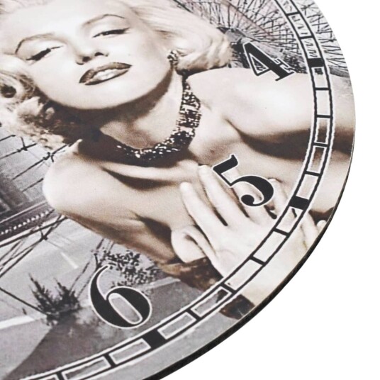 vidaXL Veggklokke vintage Marilyn Monroe 30 cm