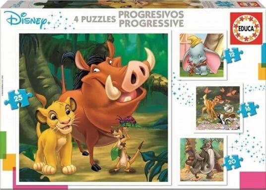 Educa 12-16-20-25 Disney Animals