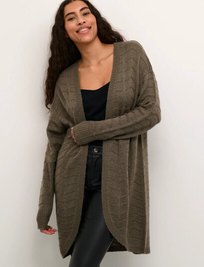 Kaffe Kaemria Knit Cardigan - Brown - XS