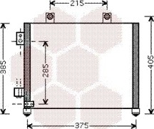 VAN WEZEL 37005342 Kondensator, klimaanlegg