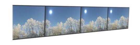 HI-ND Videorow mounting kit for 4x1 video wall landscape HI-ND Videorow mounting kit for 4x1 video wall landscape
