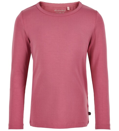 Minymo Genser Bambus Heather Rose 2 år 92 Genser Rosa