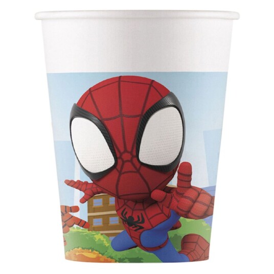 Spidey Pappkopp 8-Pakning 2dl