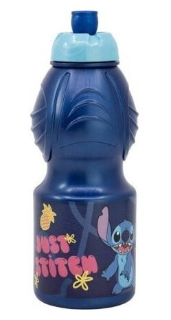 Sportsflaske / Vannflaske Stor 75032 400 Ml Lilo And Stitch Blå