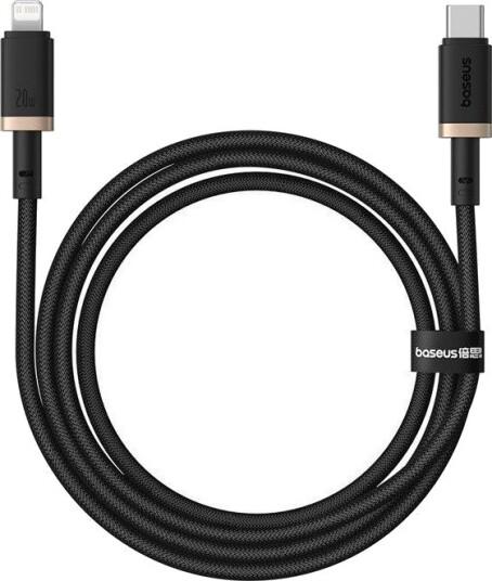 Baseus Dura Usb C Hurtigladerkabel 20W 1 M Svart/Gull Baseus Dura Usb C Hurtigladerkabel 20W 1 M Svart/Gull