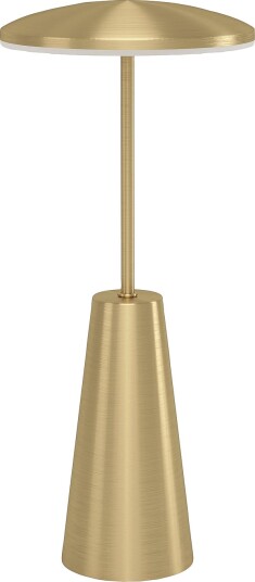 EGLO Bærbar lampe Piccola Touch Dim Messing Oppladbare lamper