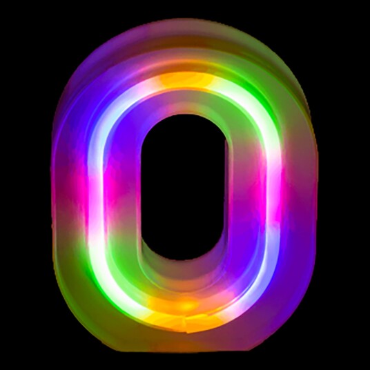 Out of the Blue LED Bokstav Neon  Bokstav O