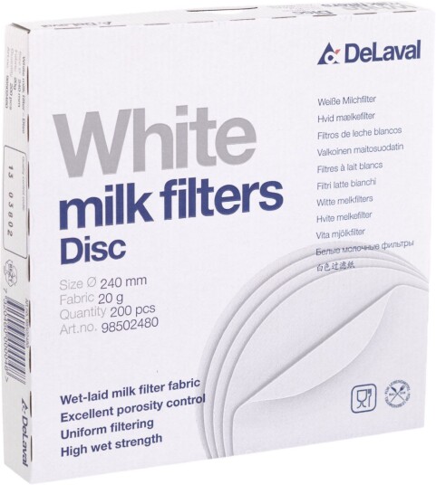 DeLaval Silfilter 240mm 200pk DeLaval Silfilter 240mm 200pk