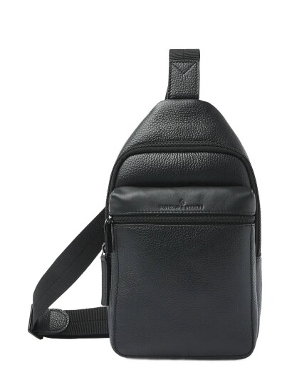 Castelijn & Beerens Onyx Sling Bag Black 17X8X31CM Castelijn & Beerens Onyx Sling Bag Black 17X8X31CM