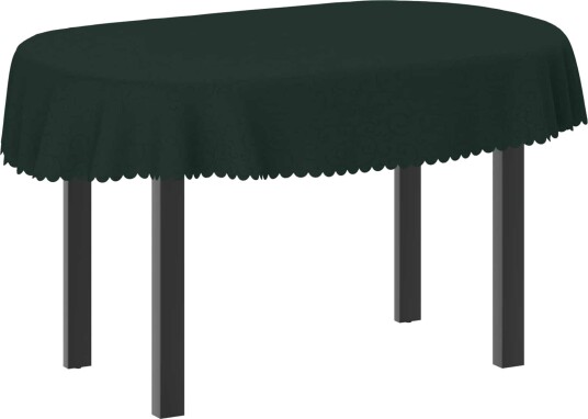 vidaXL Bordduk Oval Mørkegrønn 130 x 180 cm vidaXL Bordduk Oval Mørkegrønn 130 x 180 cm