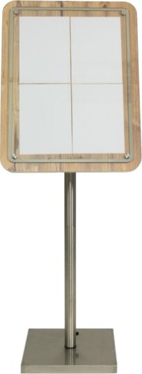 Securit® Glass Star Informationsdisplay 125 Til 4Xa4 Eg   Komplet Kit