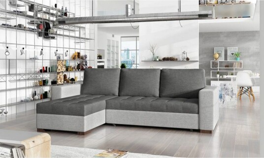Seksjon Eltap Newark 237x150x90 cm Sawana 05 Sawana 21 Grå