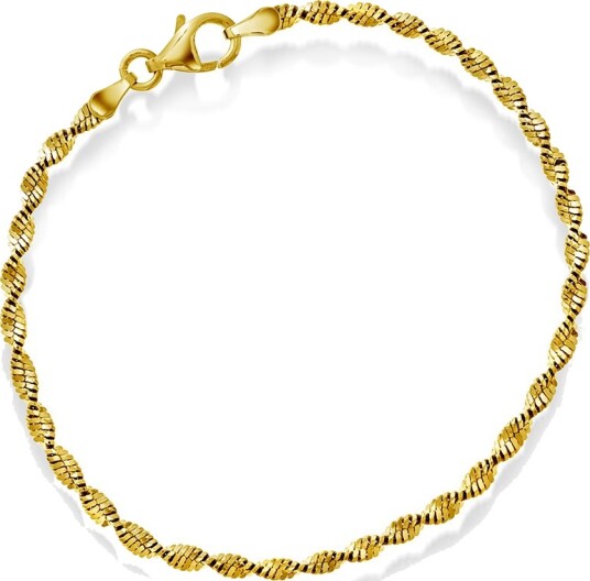 Pan Jewelry, Armbånd i forgylt 925 sølv 19 cm Pan Jewelry, Armbånd i forgylt 925 sølv 19 cm