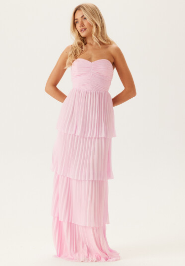 Bubbleroom Occasion Pleated Bandeau Gown