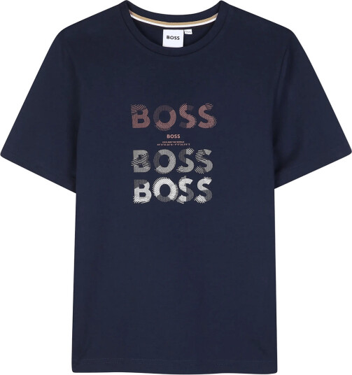 BOSS Short Sleeves Tee Shirt Navy 110
